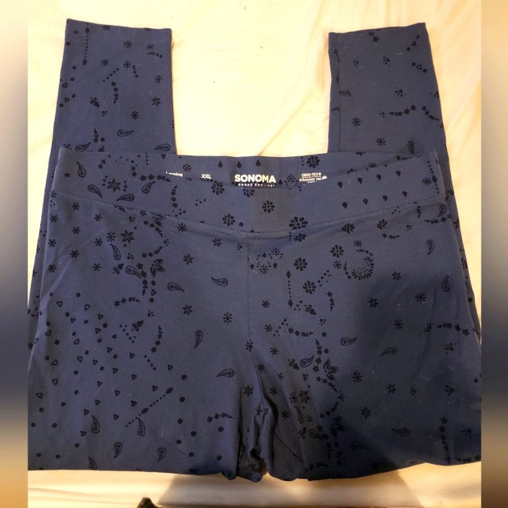 3/$12 Sonoma Paisley Print Women's Leggings